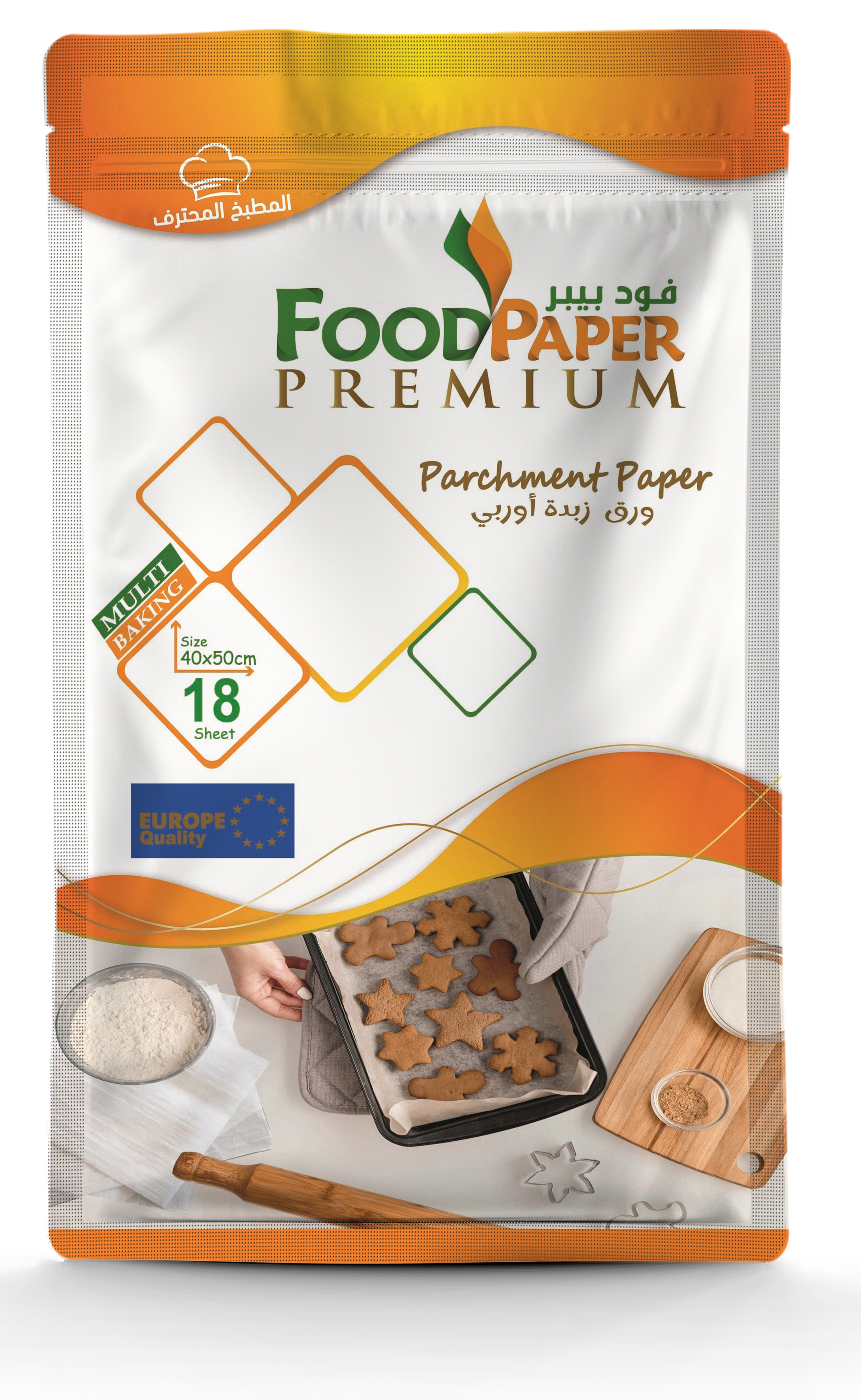 ورق زبدة مستطيل40*50 بريميوم سميك أوروبي.