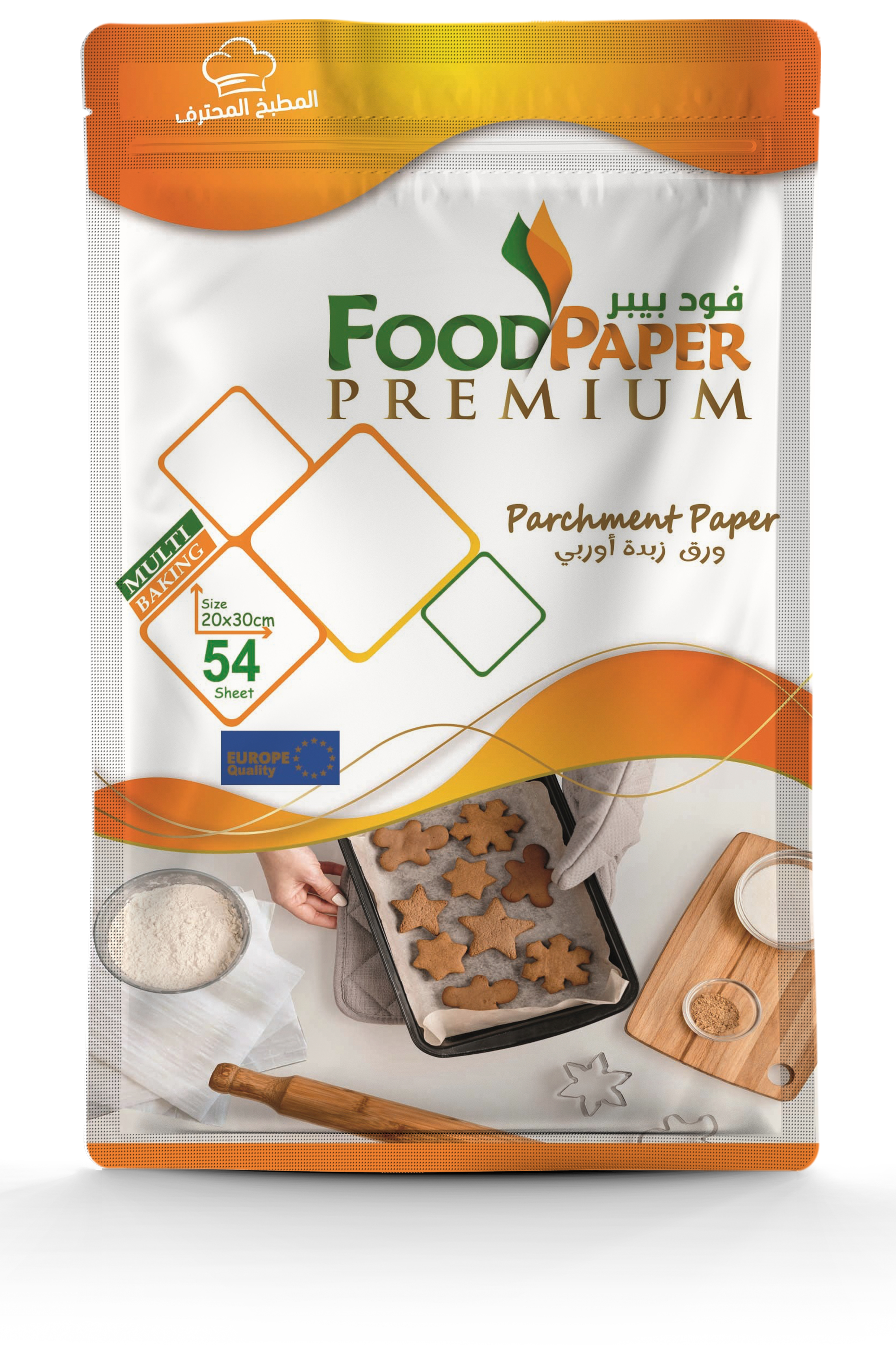 ورق زبدة مستطيل 20*30 بريميوم سميك أوروبي.